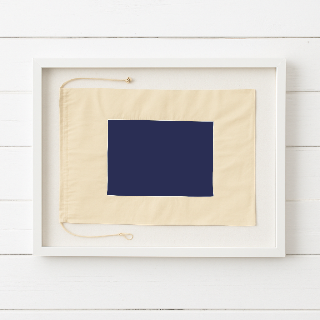 Framed Sierra Signal Flag