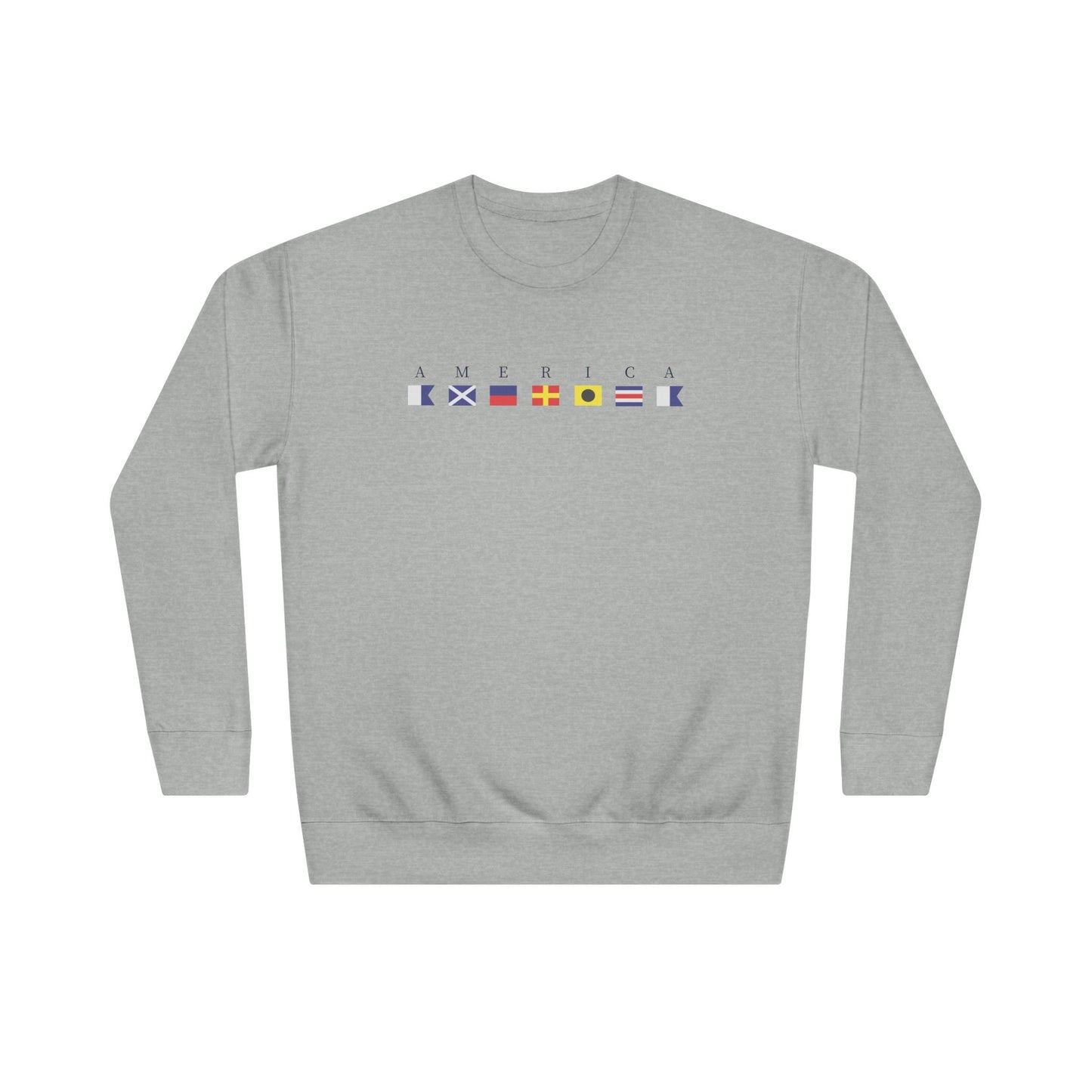 Nautical America Signal Flag Sweatshirt - Navy Letters