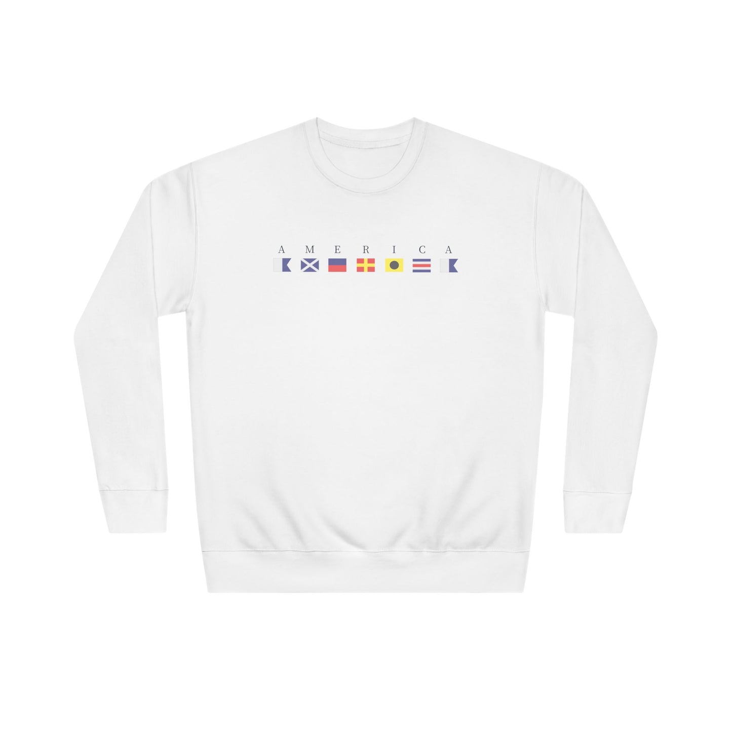 Nautical America Signal Flag Sweatshirt - Navy Letters