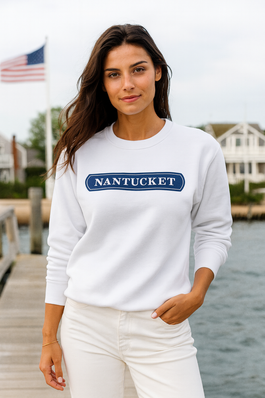 Nantucket Navy Quarterboard Sweatshirt Unisex