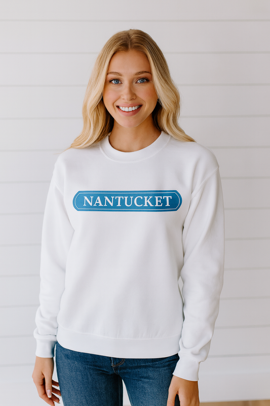Nantucket blue Quarterboard Sweatshirt Unisex