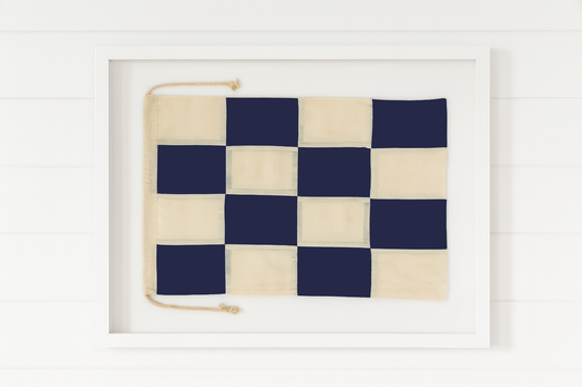 Framed November Signal Flag
