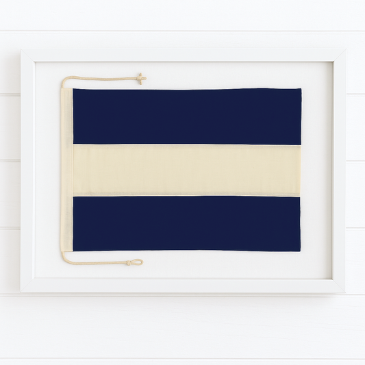 Framed Juliet Signal Flag